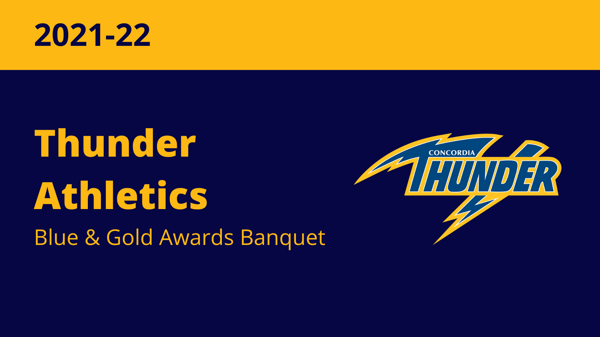 Thunder Host Annual Blue & Gold Awards Night