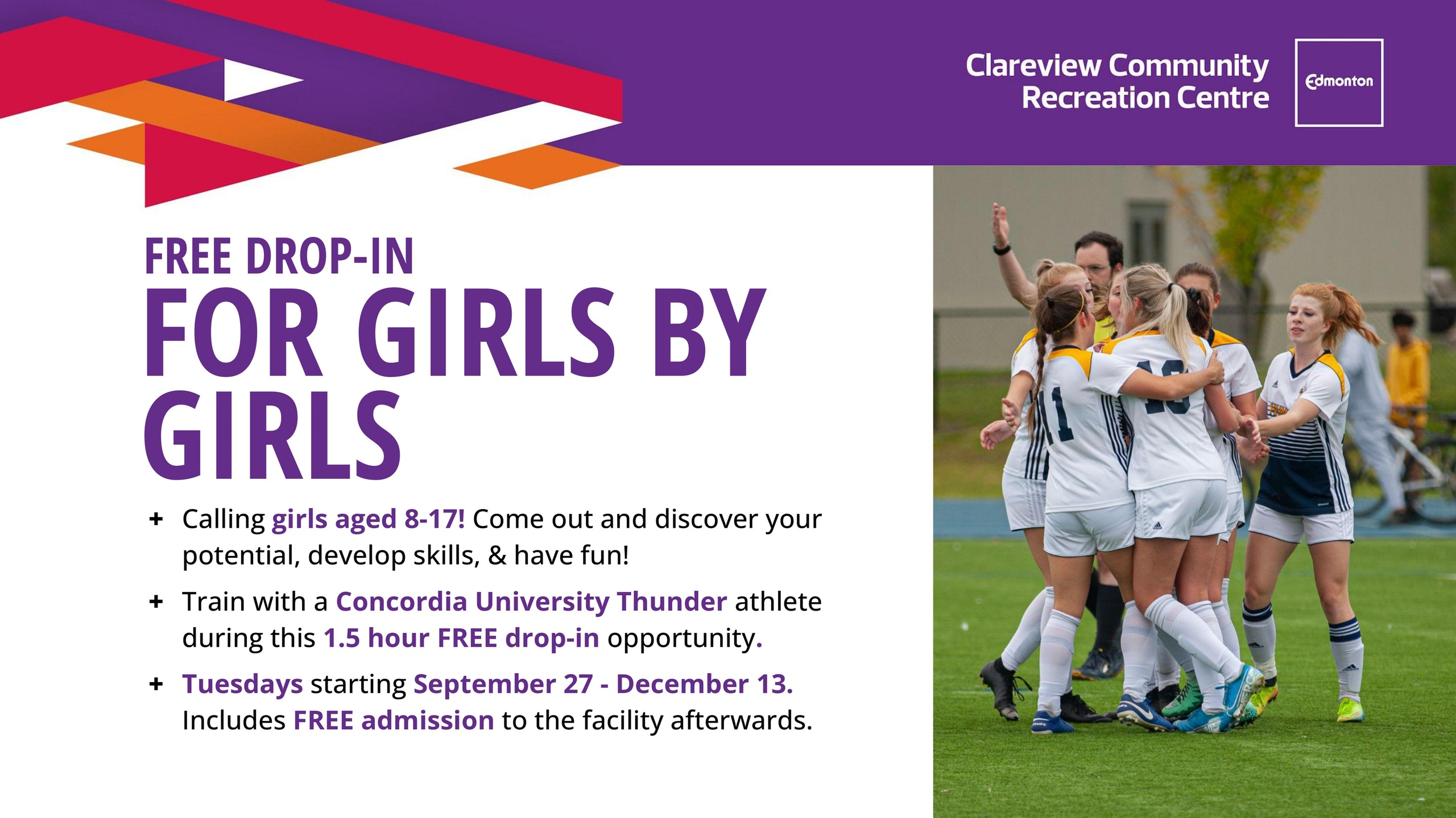 Thunder teams up with the City of Edmonton to lead For Girls By Girls Community Program