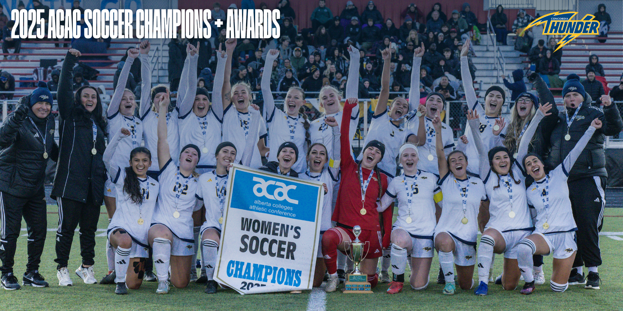 Thunder Women's Soccer Wins 2025 ACAC Championship and Individual Awards