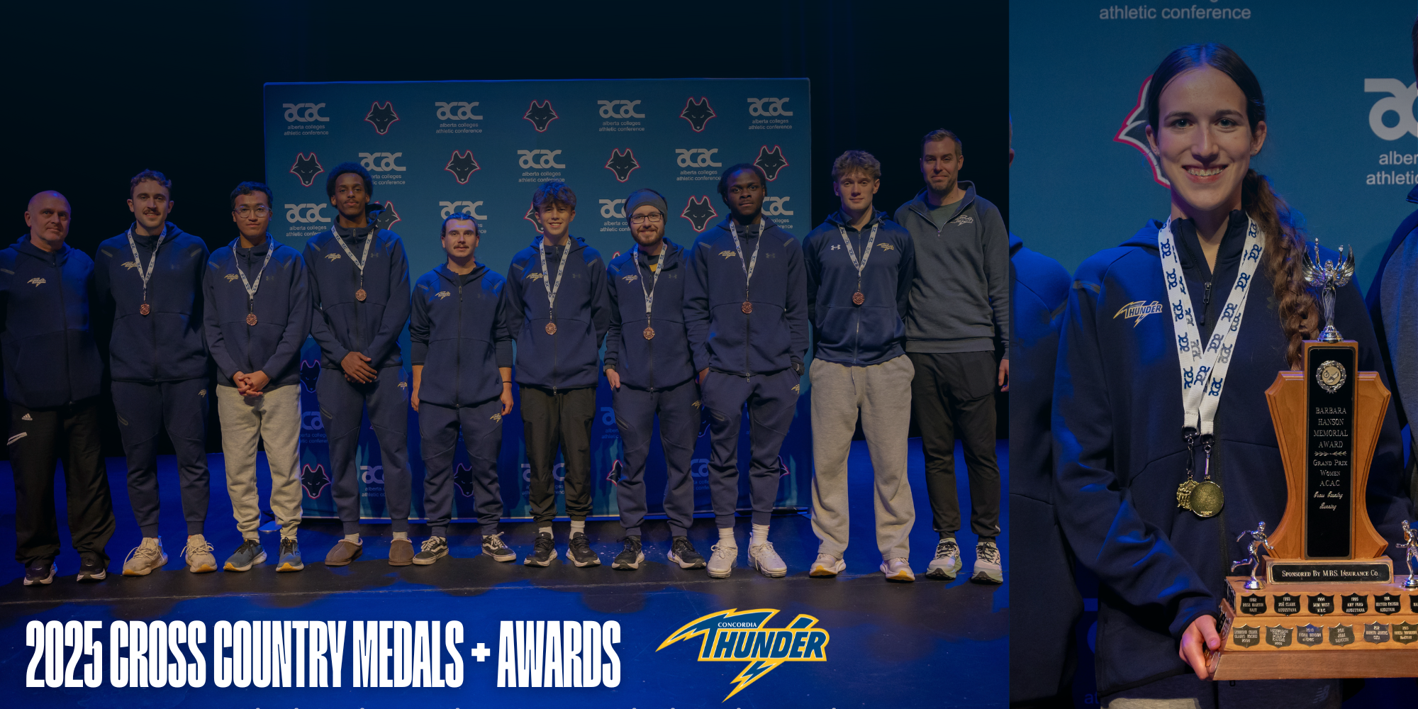 Thunder Cross Country Wins Individual Medals and Awards at 2025 ACAC Championships